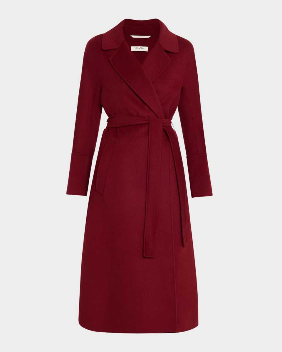 Elisa Belted Wool Wrap Coat